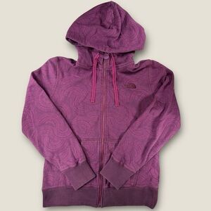 The North Face‎ Magenta Full-Zip Hoodie